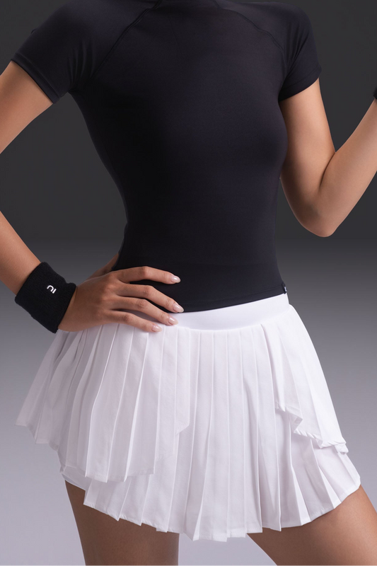 Laura Váy Xếp Ly - Trắng